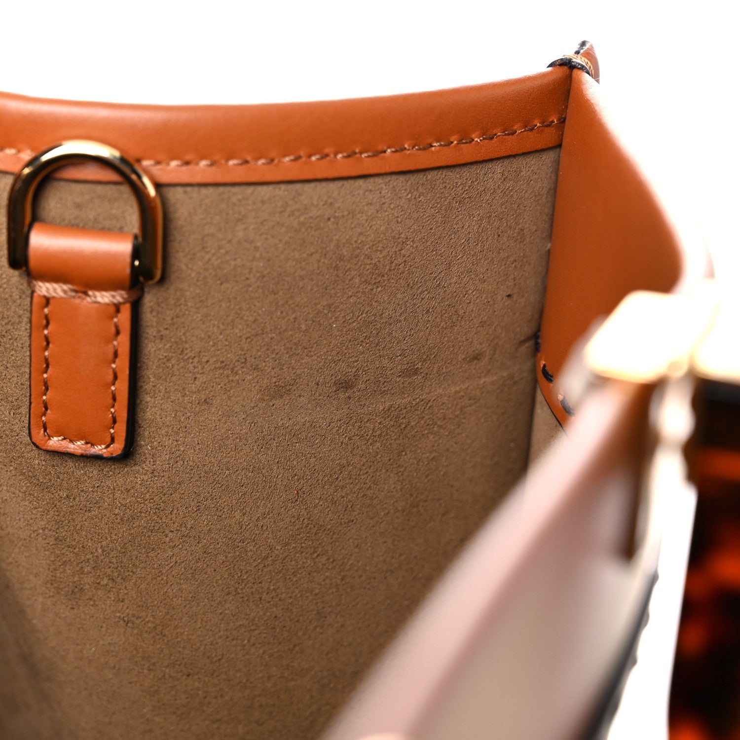 Fendi Vitello King Plexiglass Medium Fendi Sunshine Shopper Tote Cuoio 12 of 16