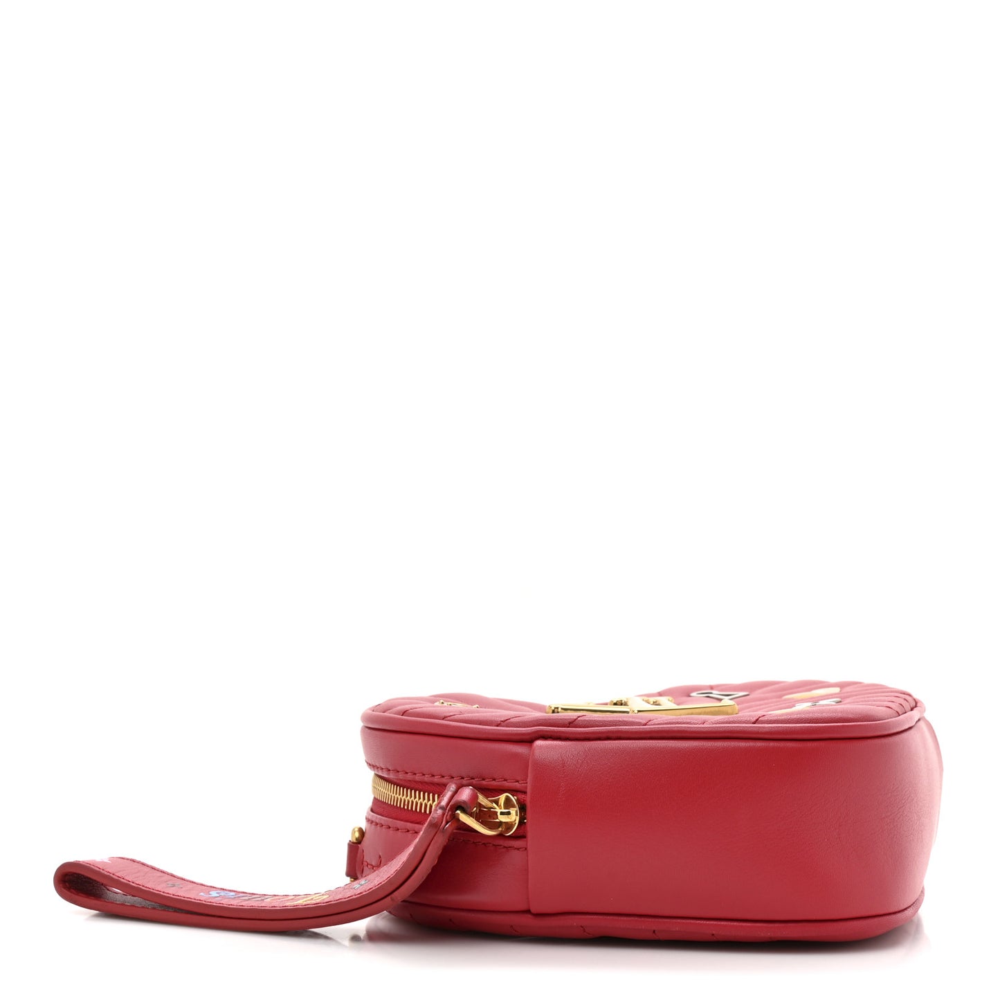 Calfskin Embellished New Wave Love Lock Heart Bag Ecarlate