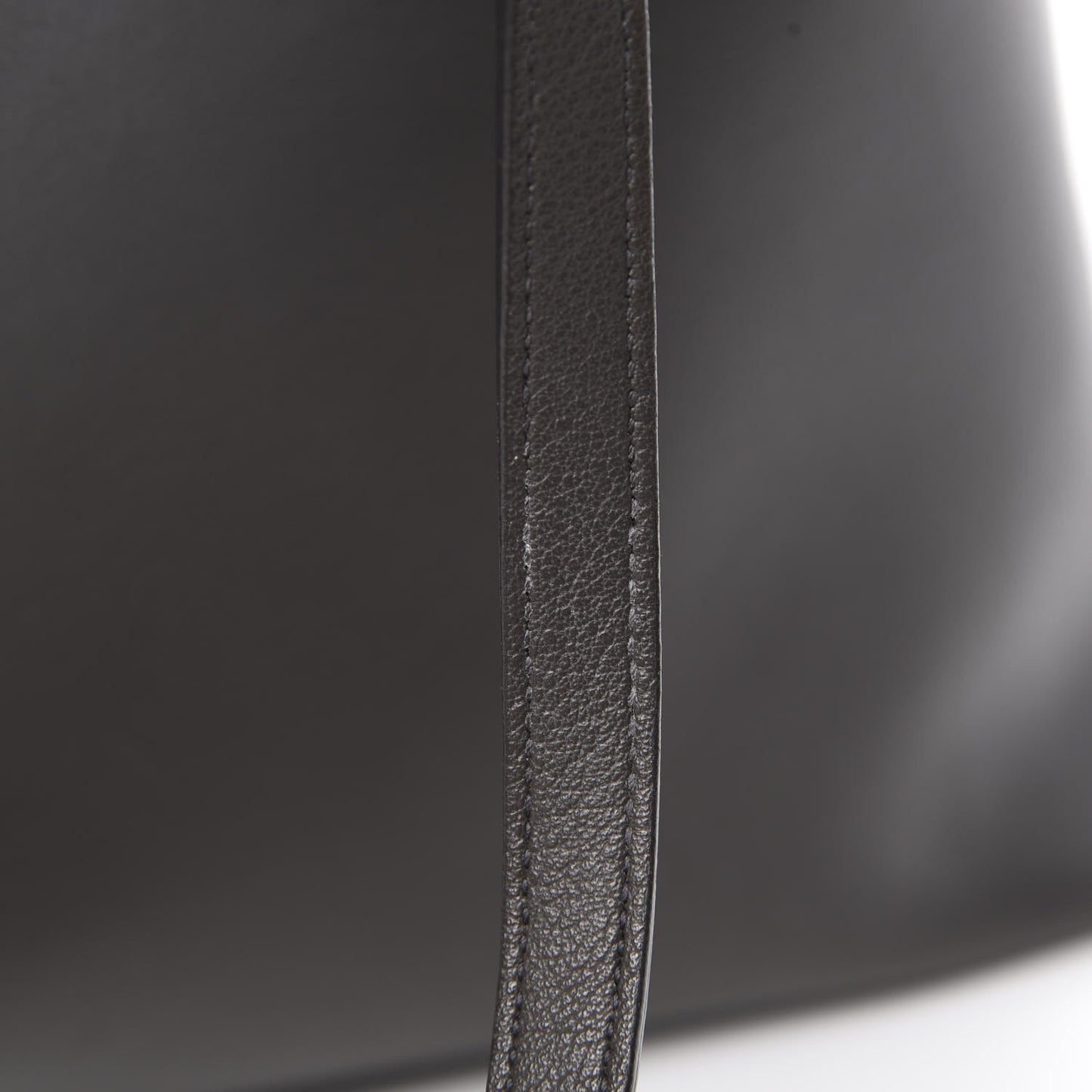 Calfskin Large Shopping Tote Dark Grey