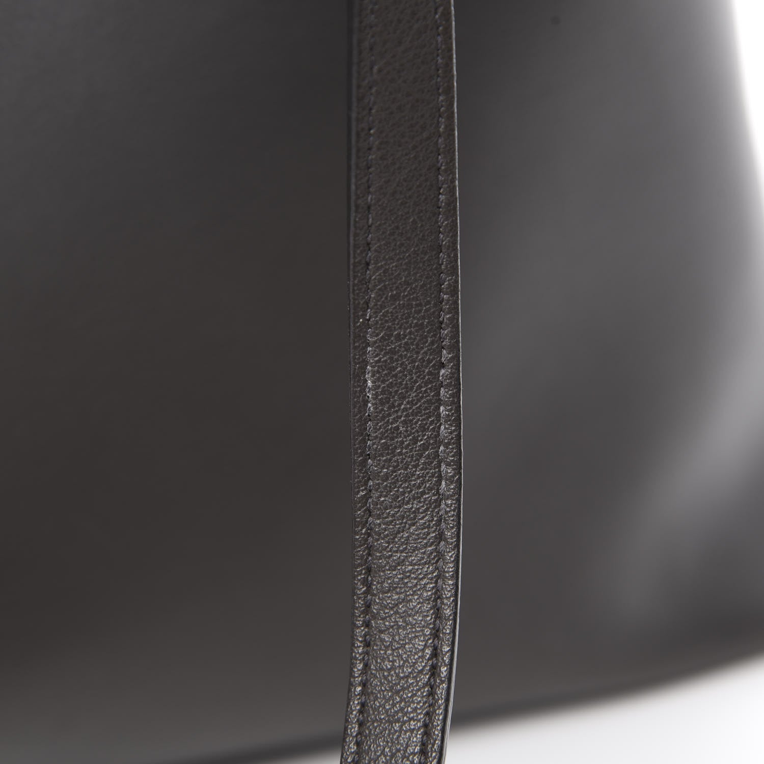 Saint Laurent Calfskin Large Shopping Tote Dark Grey 18 of 18