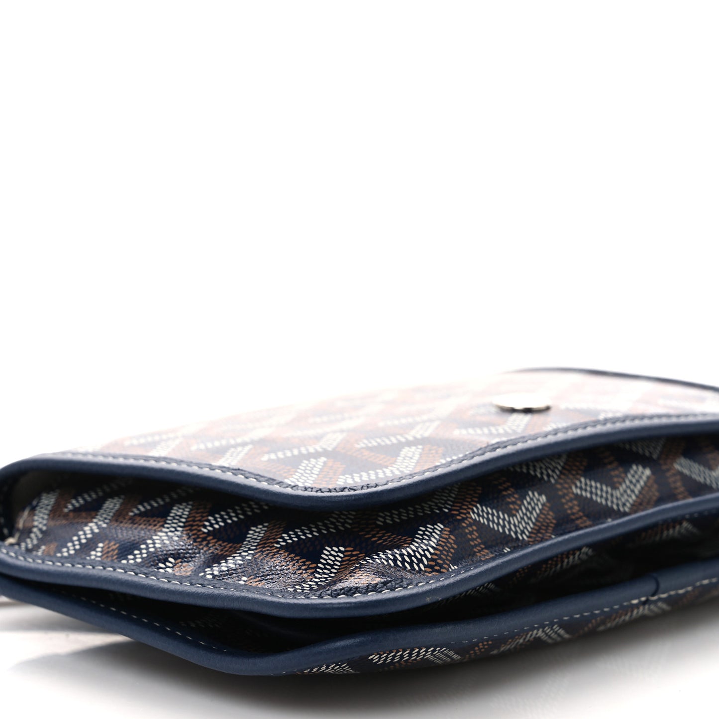 Goyardine Plumet Wallet Clutch Navy Navy