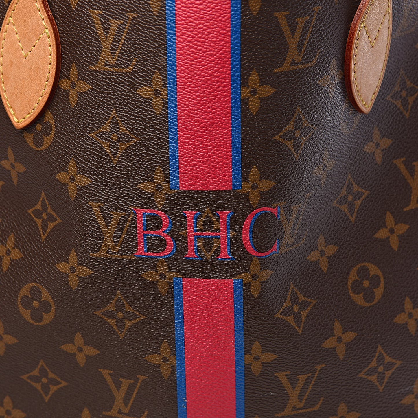 Monogram My LV Heritage Neverfull MM Fuchsia Blue de France