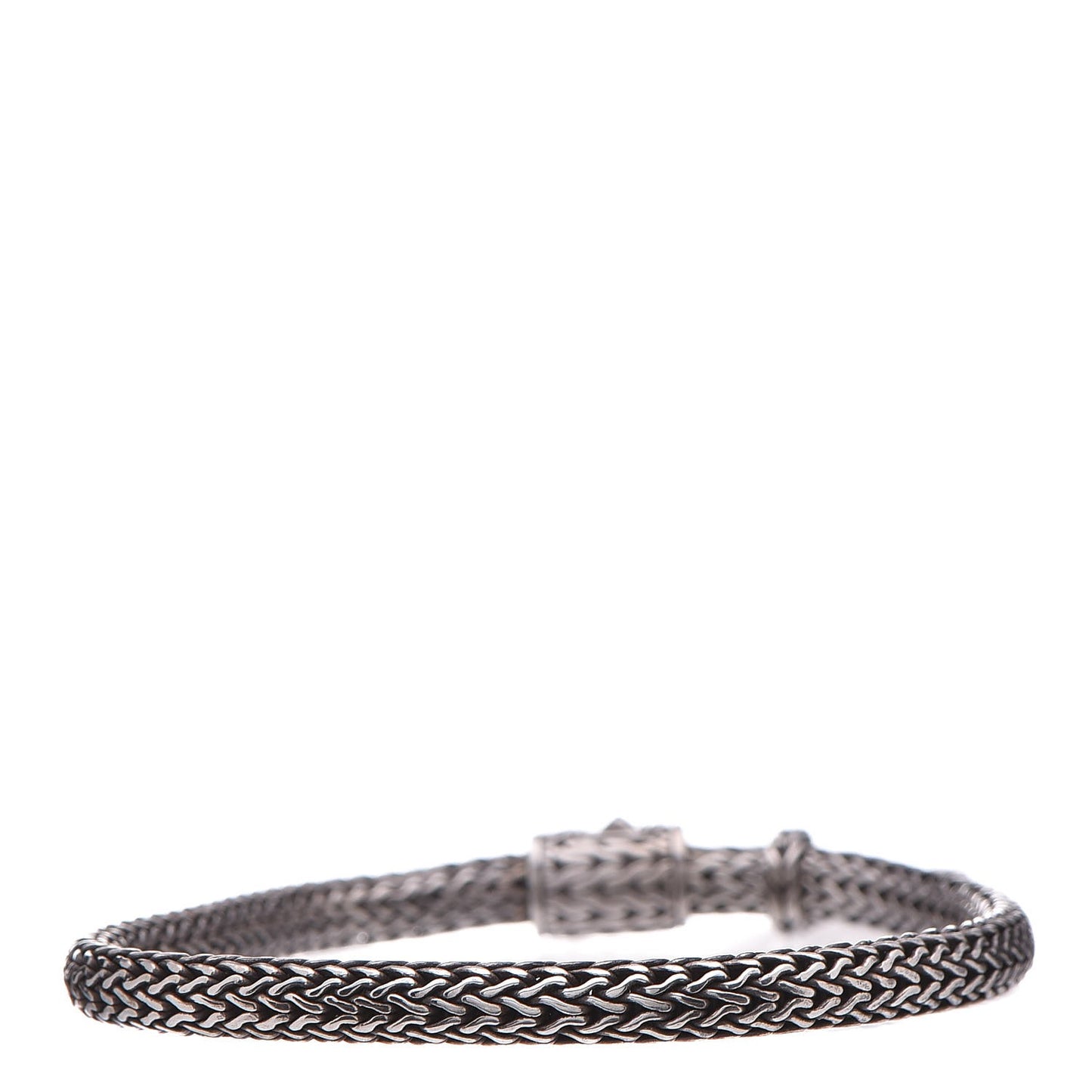 Sterling Silver Bamboo Heart Charm Bracelet