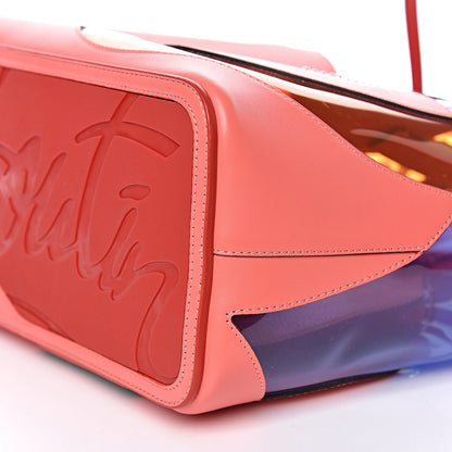 Christian Louboutin Calfskin PVC Love Spikes East West Cabata Tote Red 11 of 12