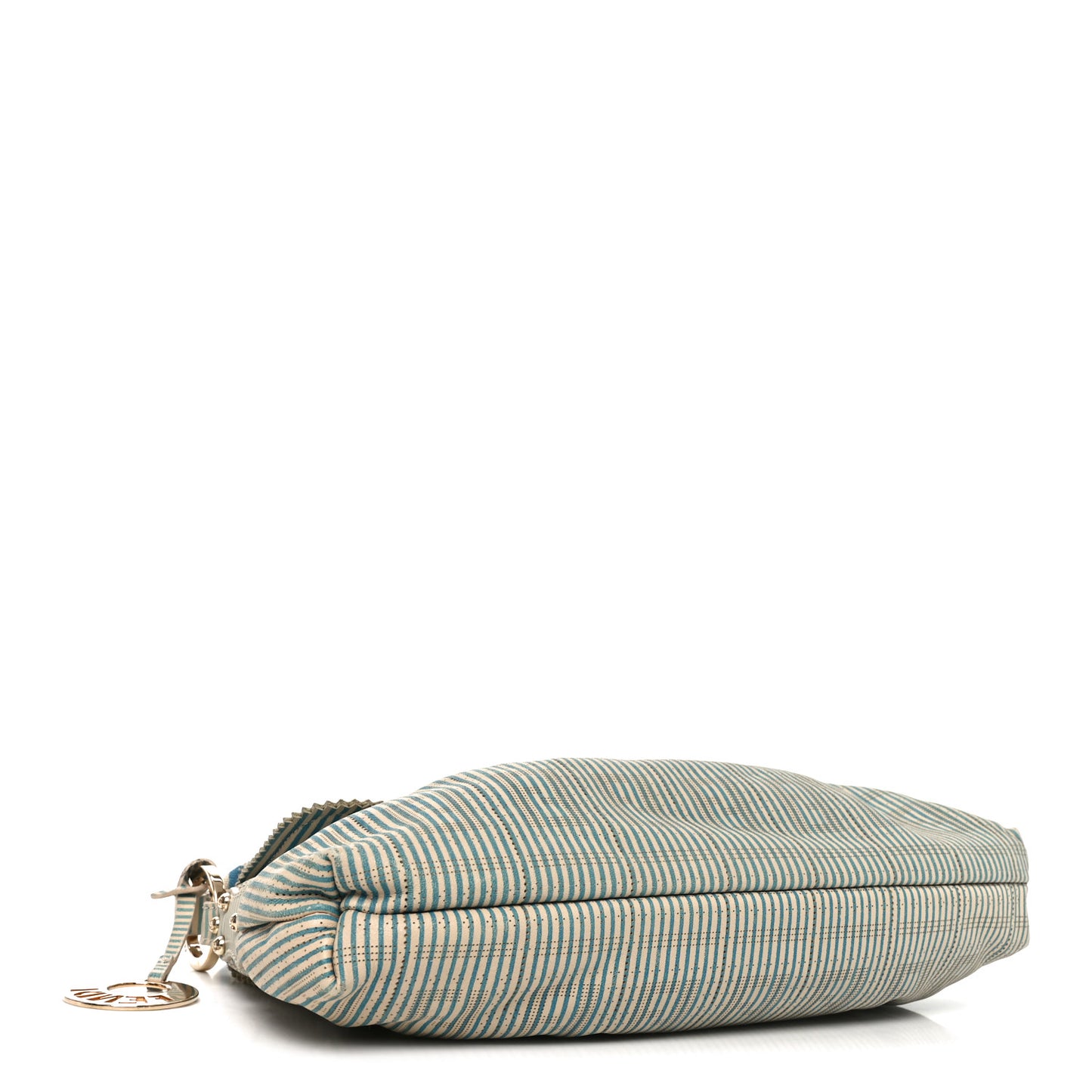 Vitello Perforated FF Striped Small Chef Bag Blue White