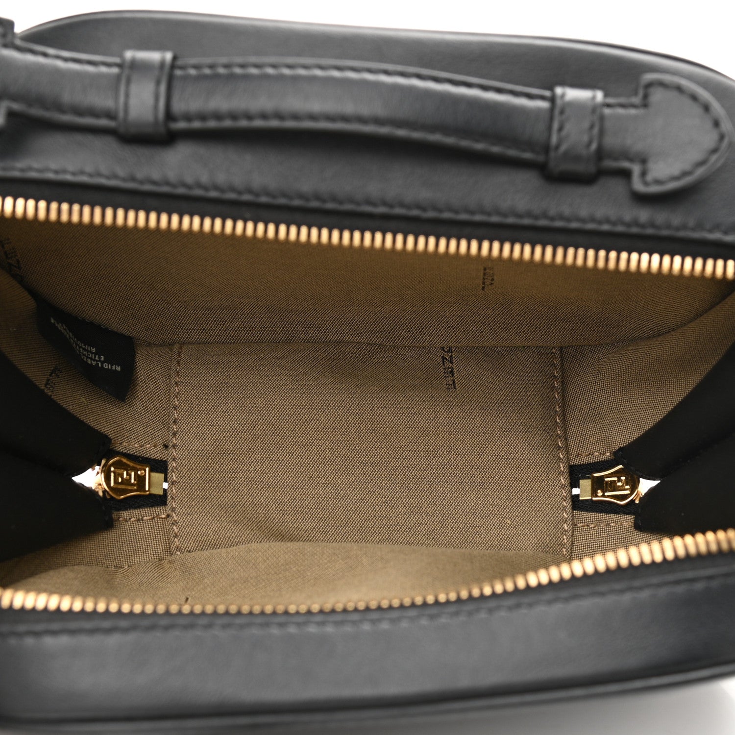 Fendi Vitello Grace Matte Mini O'Lock Camera Case Black 5 of 10