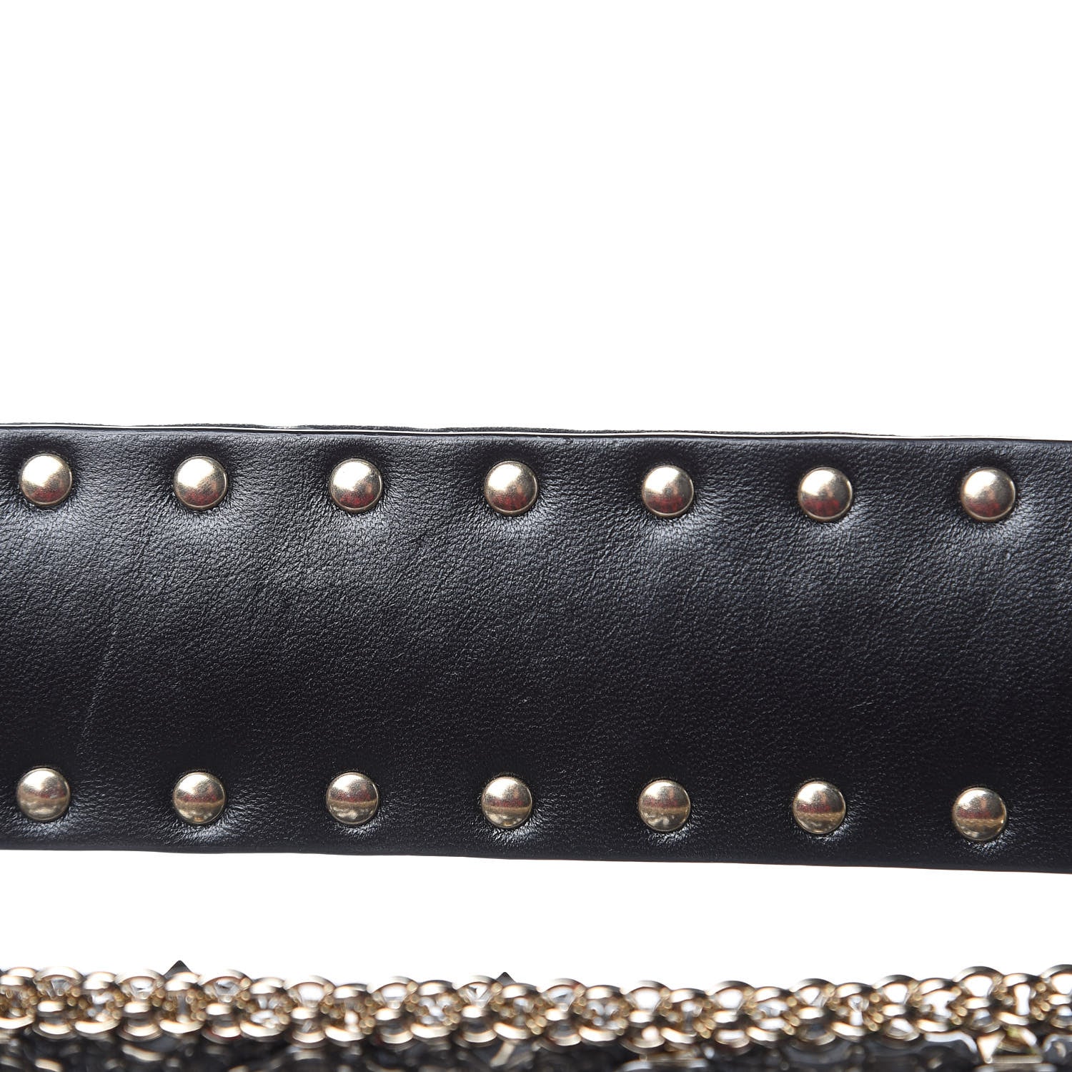Valentino Garavani Patent Medium Rockstud Spike Shoulder Bag Black 9 of 10