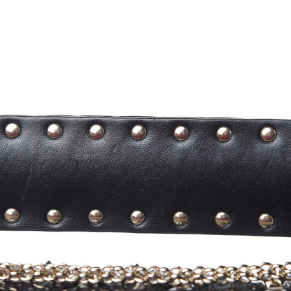 Valentino Garavani Patent Medium Rockstud Spike Shoulder Bag Black 9 of 10