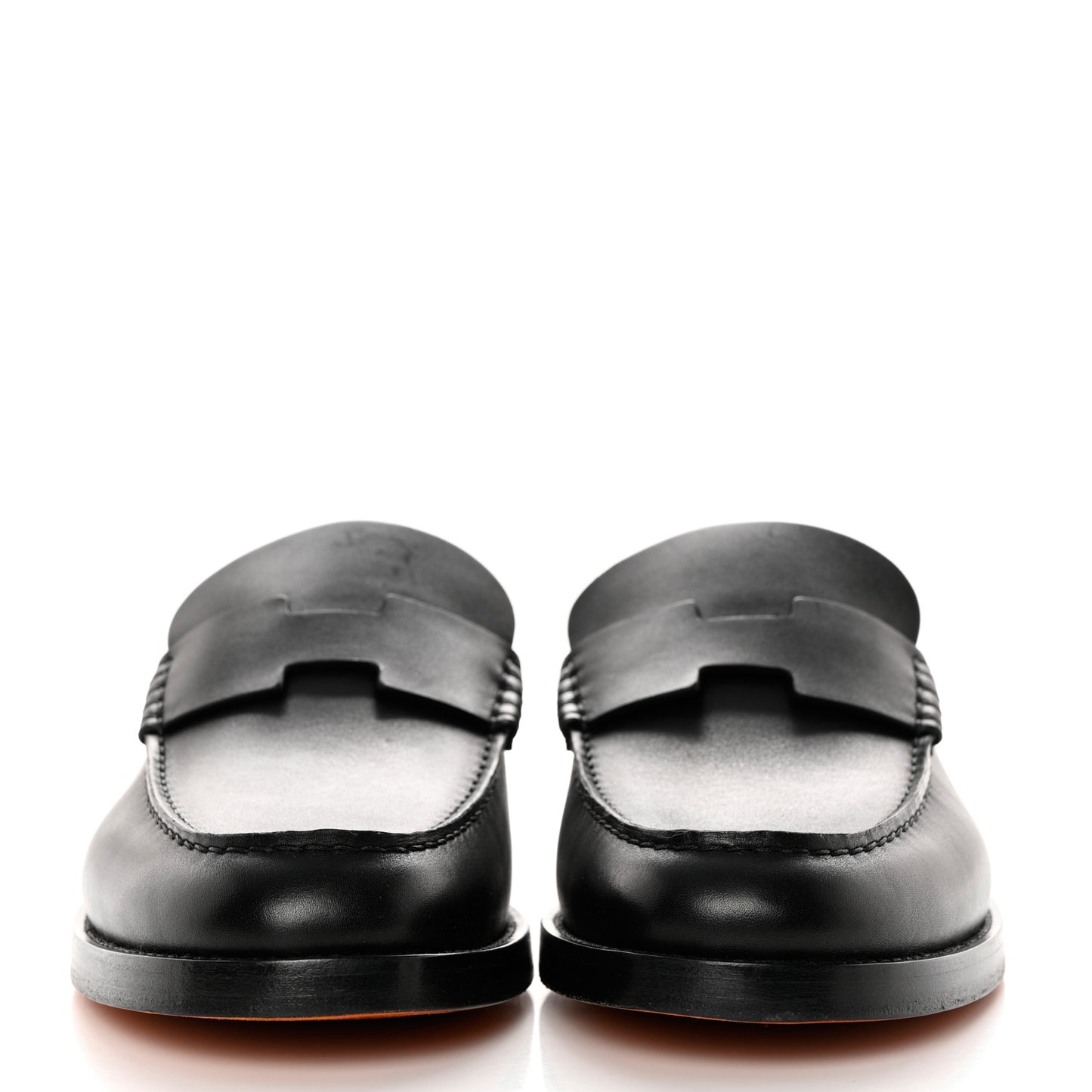 Calfskin Charrette Loafers 44 Black