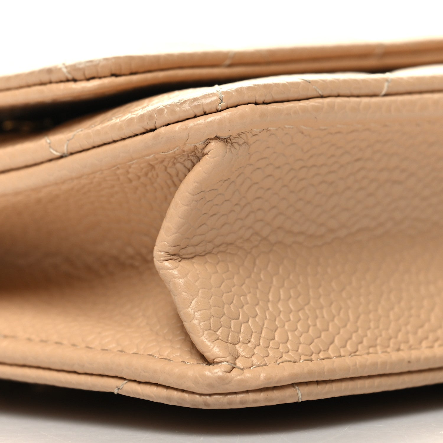 Chanel Caviar Quilted Wallet On Chain WOC Beige 10 of 12