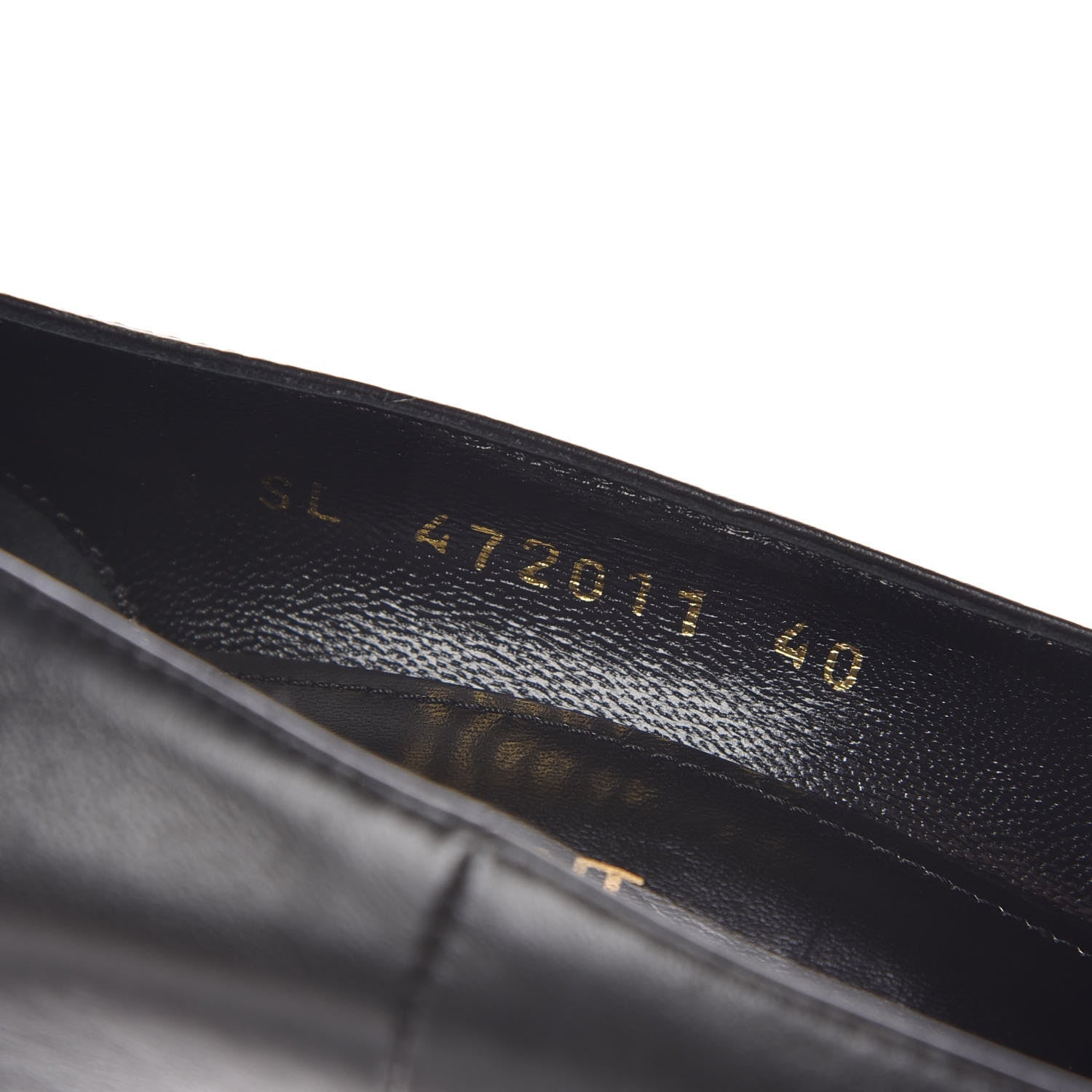 Saint Laurent Calfskin Opyum 100 Pumps 40 Black 8 of 9