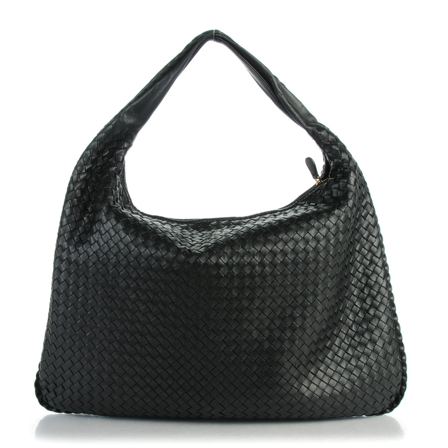 Nappa Intrecciato Maxi Veneta Hobo Nero Black