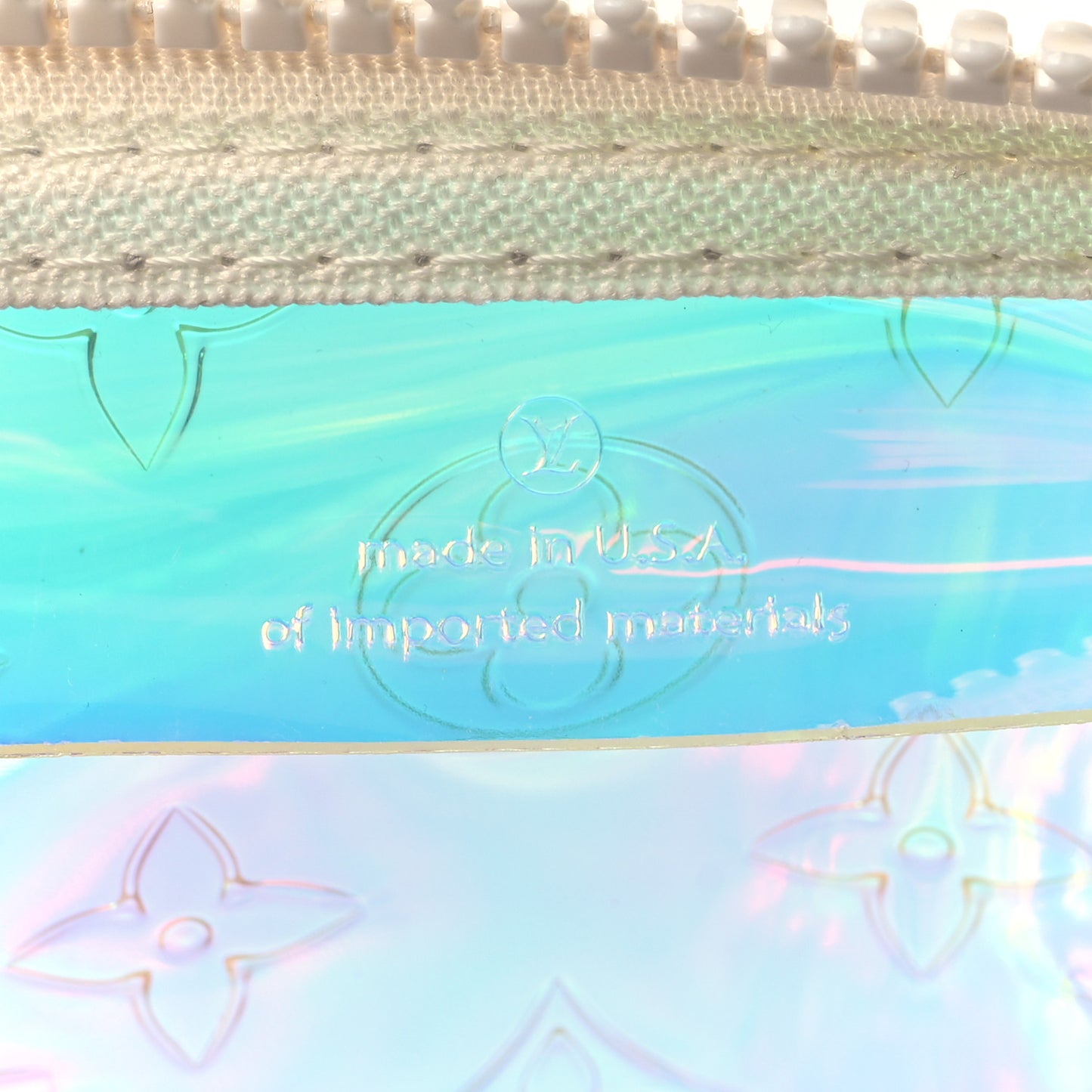 PVC Monogram Keepall Bandouliere 50 Iridescent Prism