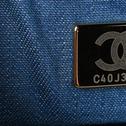 Chanel Denim Quilted Mini Pearl Crush Flap Blue 7 of 12