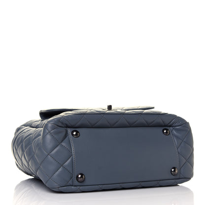 Chanel Lambskin Quilted Hobo Blue 7 of 32