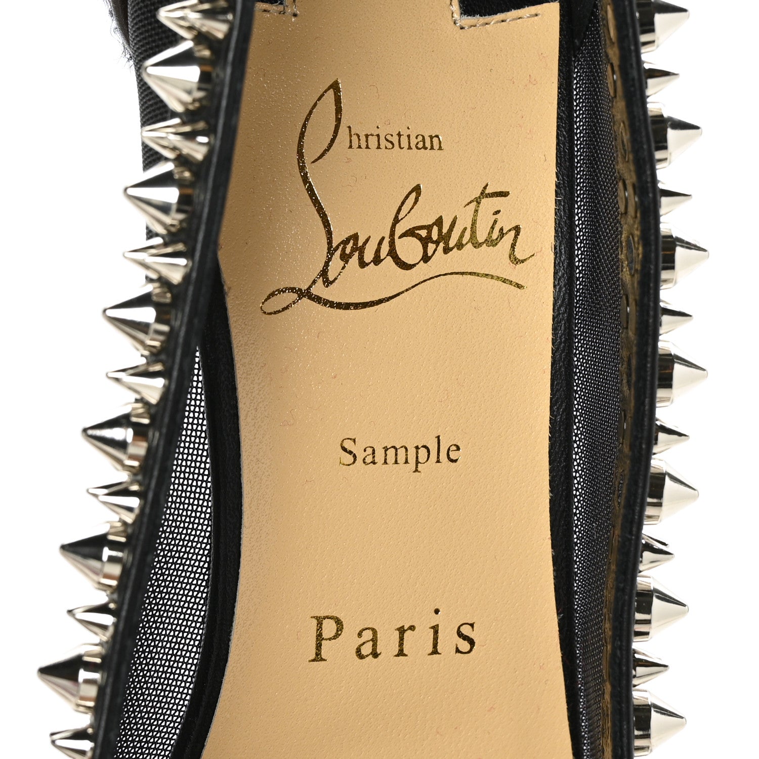 Christian Louboutin Pony Hair Galativi Spikes 85 Pumps 37 Brown Silver 6 of 7