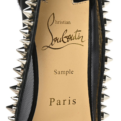 Christian Louboutin Pony Hair Galativi Spikes 85 Pumps 37 Brown Silver 6 of 7