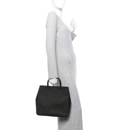 Gucci Wool Calfskin Bamboo Handle Bag Green Black 2 of 10