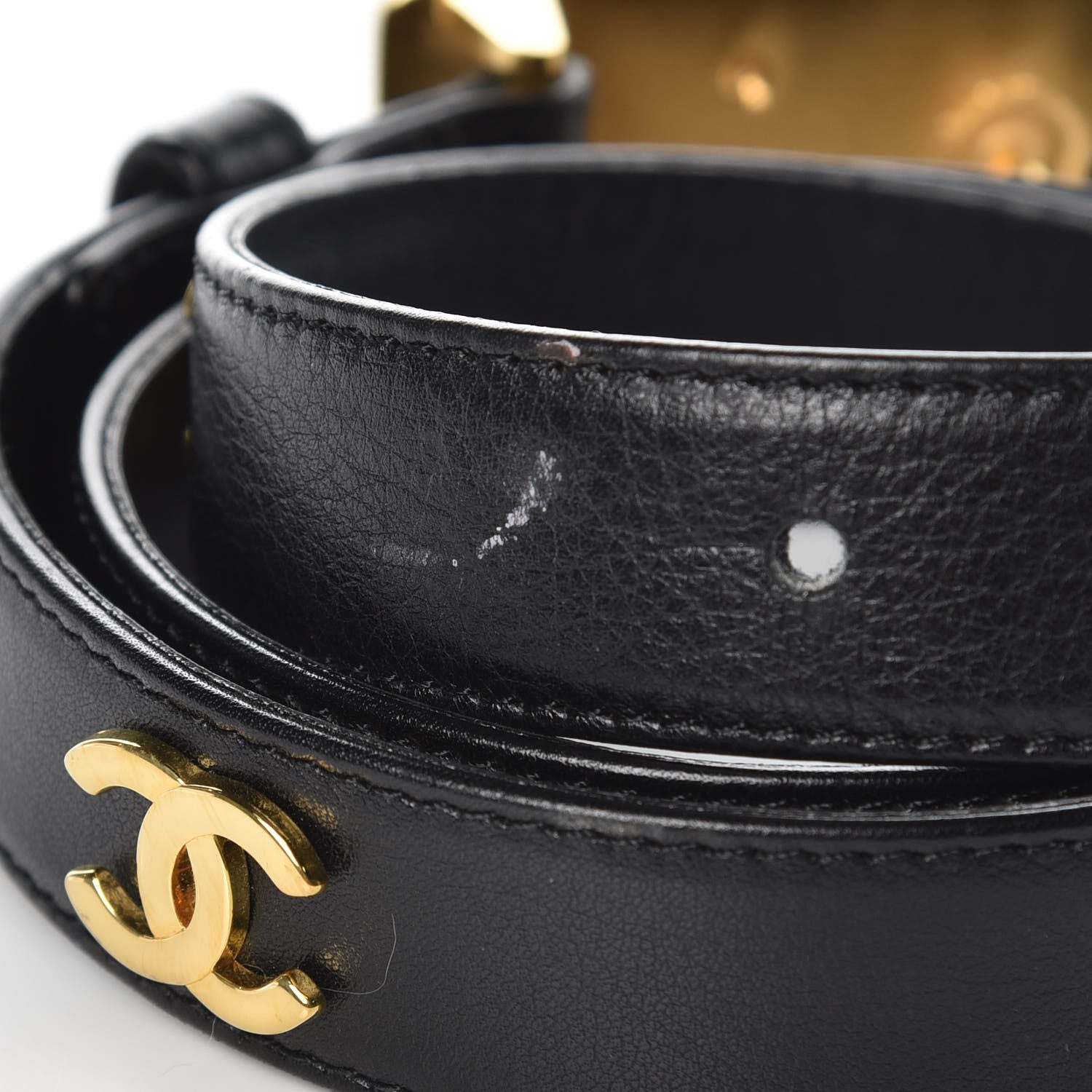 Chanel Calfskin CC Belt 75 30 Black 4 of 8