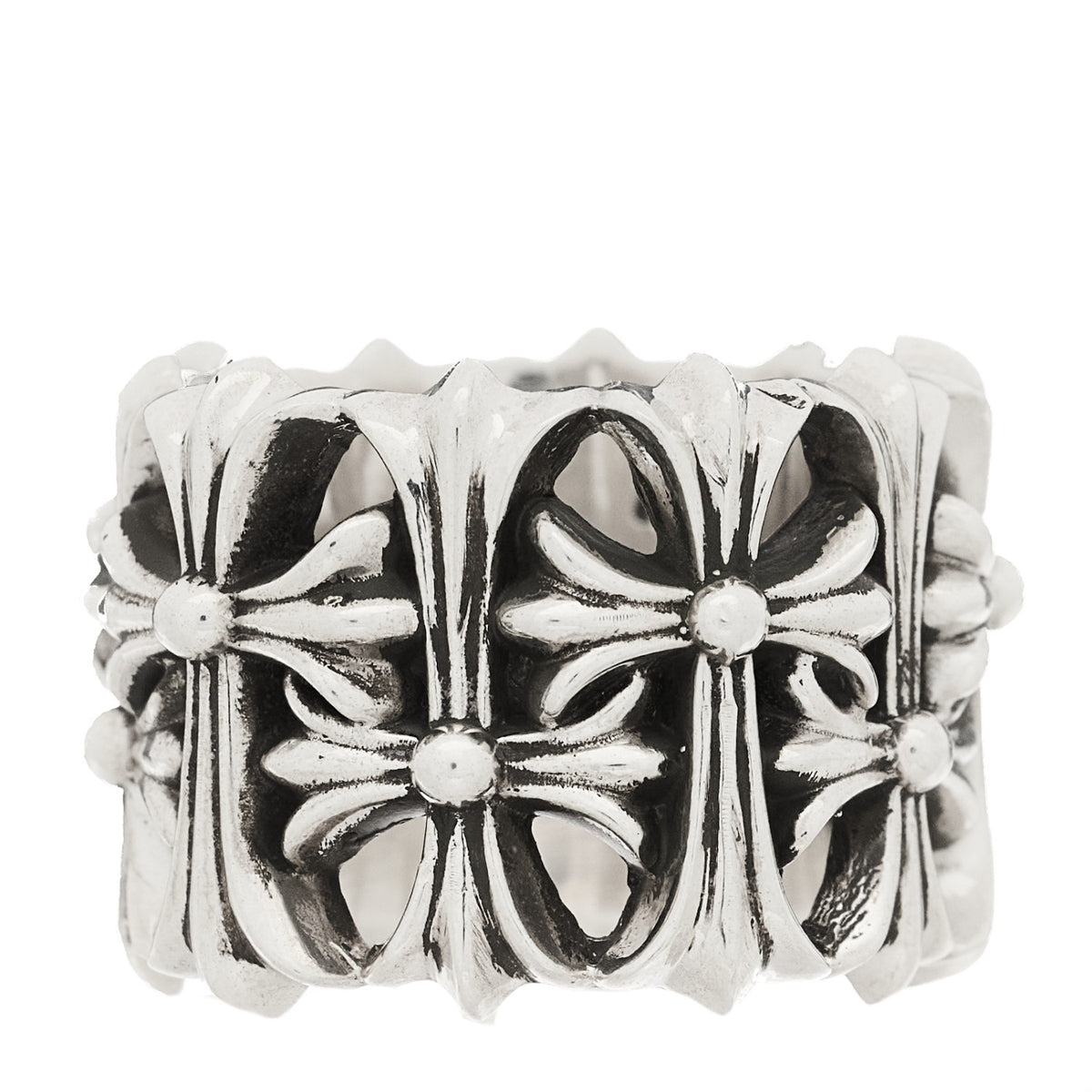Chrome Hearts Sterling Silver Cemetery Cross Ring 65 11 1 of 6