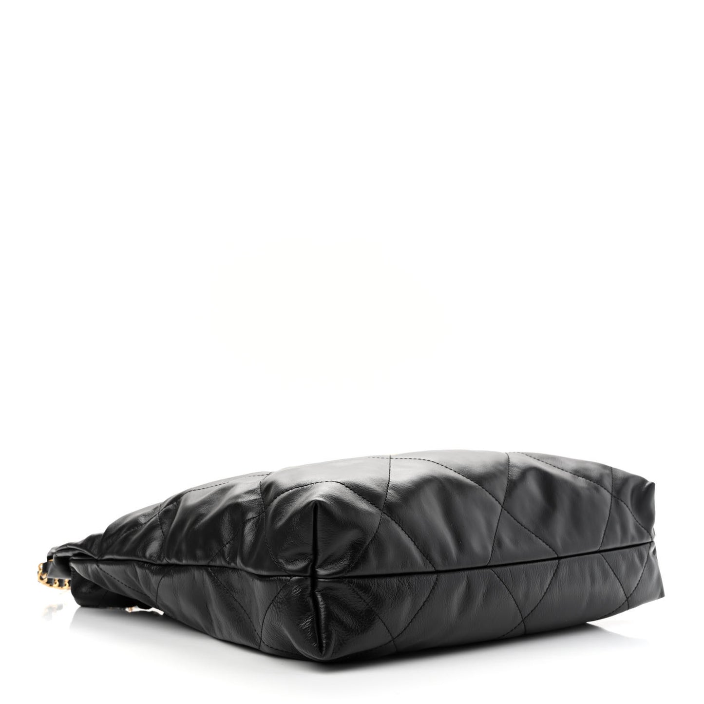 Calfskin Quilted Small Chanel 22 Black
