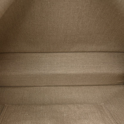 Saint Laurent Linen Calfskin Rive Gauche Tote Optic White 9 of 21