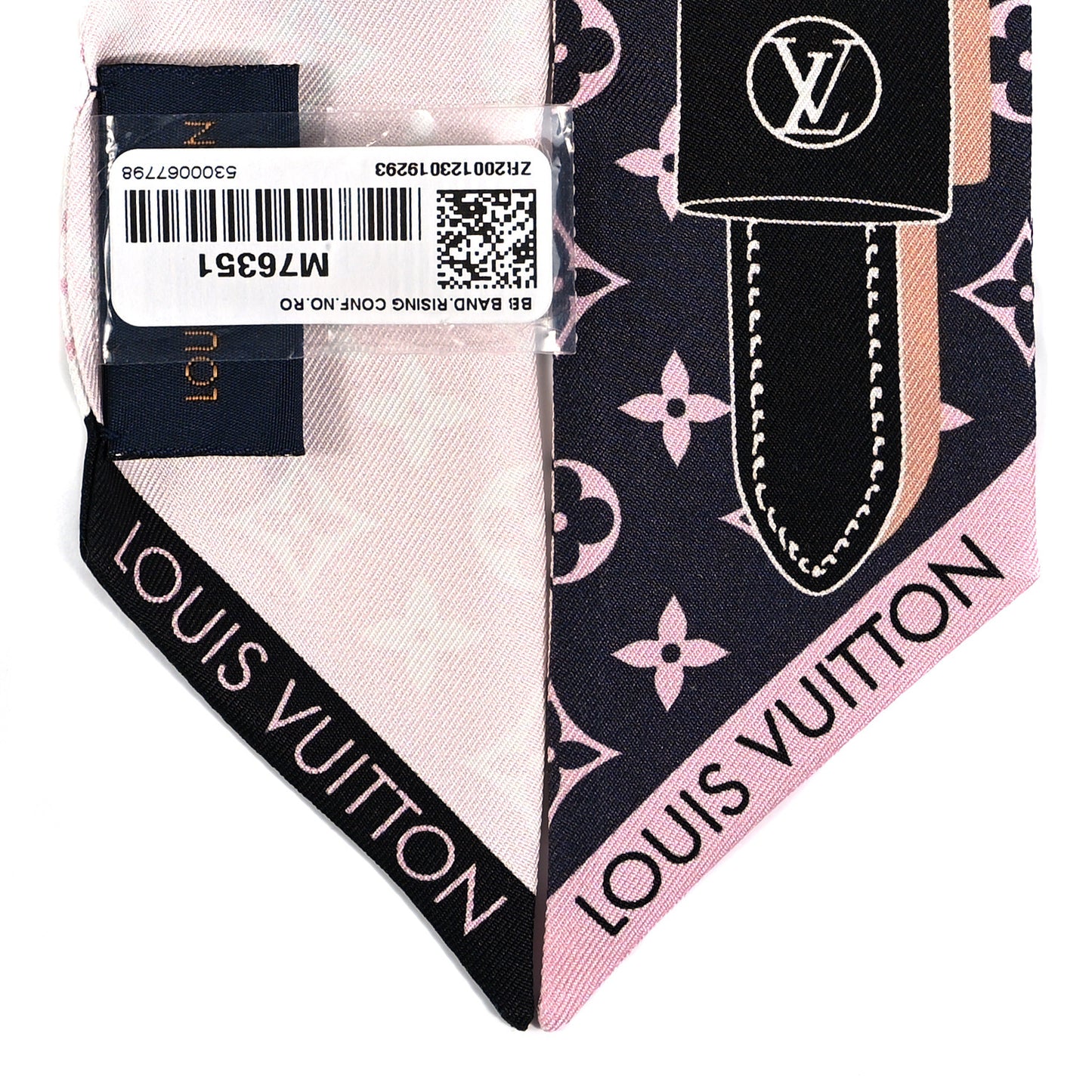 Silk Monogram Rising Confidential BB Bandeau Black Rose