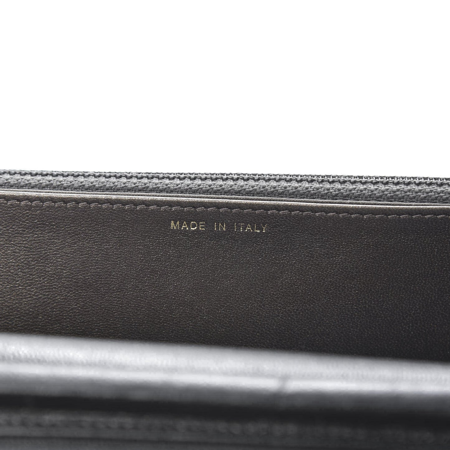 Lambskin Camellia Embossed Wallet on Chain WOC Black