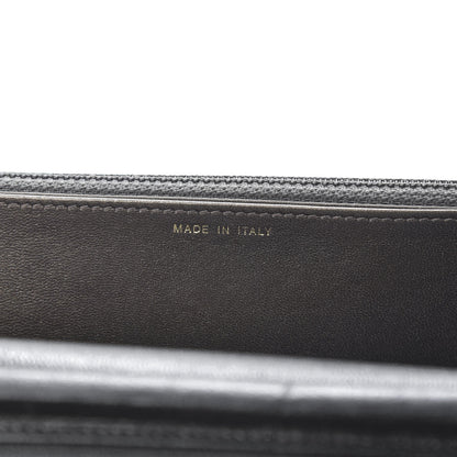 Chanel Lambskin Camellia Embossed Wallet on Chain WOC Black 10 of 15