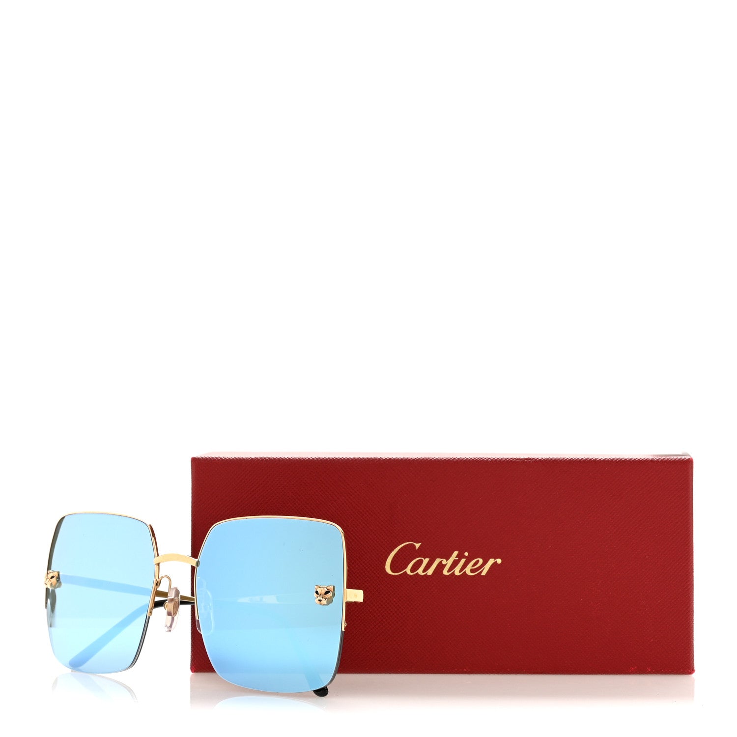 Cartier Panthere De Cartier Sunglasses CT0121S  Gold 7 of 7