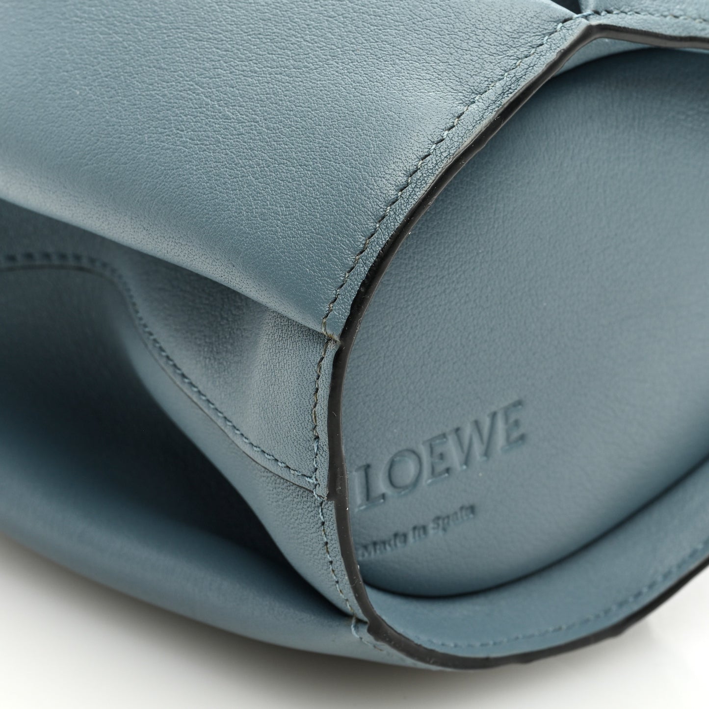 Calfskin Mini Elephant Crossbody Bag Blue