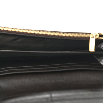 Burberry Haymarket Check Penrose Continental Wallet Chocolate 5 of 7
