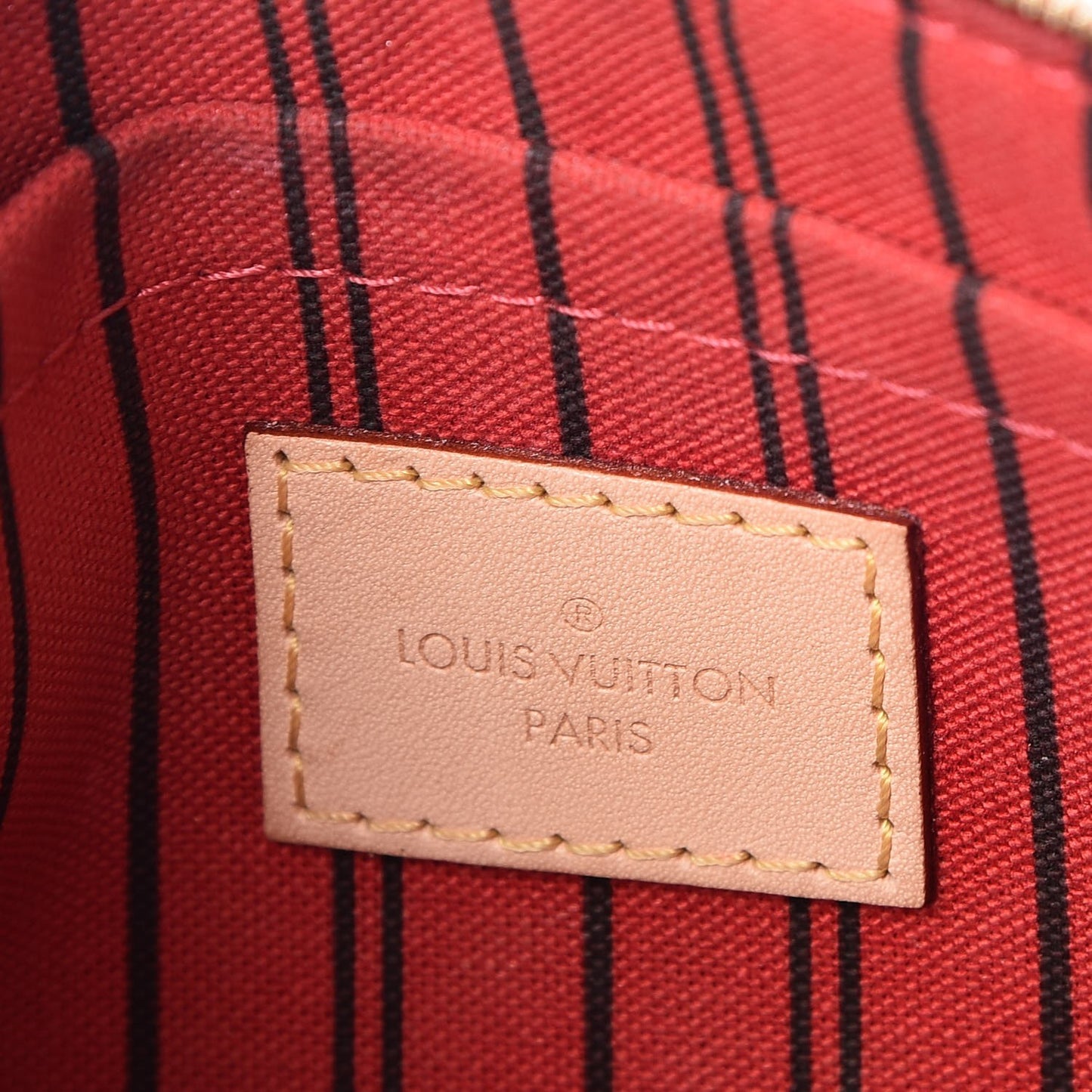 Monogram Neverfull MM GM Pochette Cherry