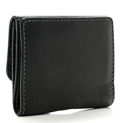 Chloe Grained Calfskin Marcie Square Wallet Black 3 of 7