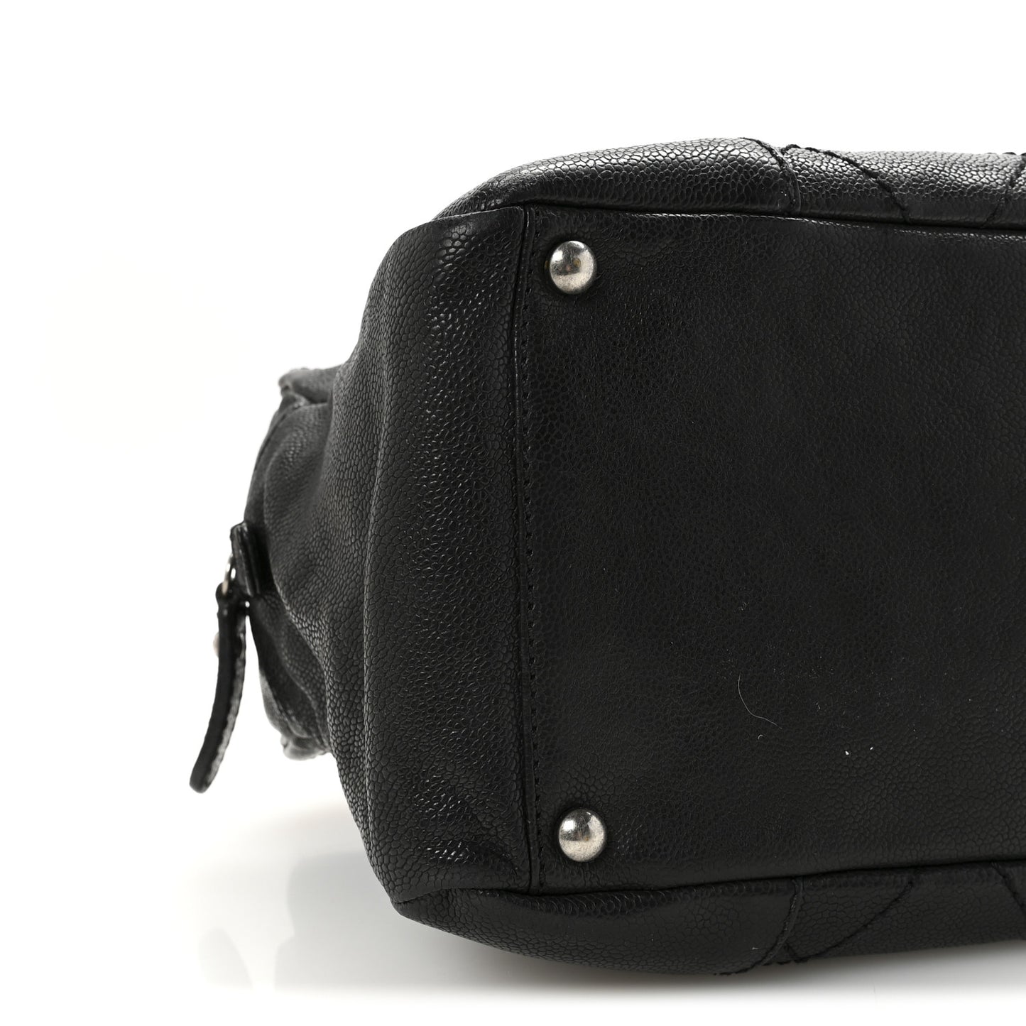 Distressed Caviar Outdoor Ligne Tote Black