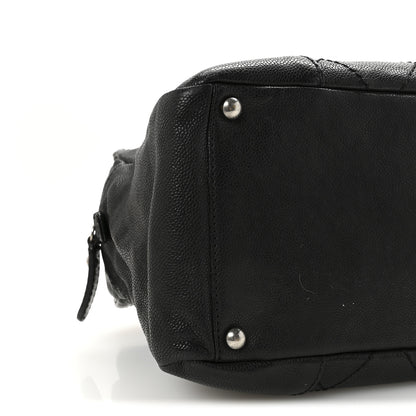 Chanel Distressed Caviar Outdoor Ligne Tote Black 9 of 10