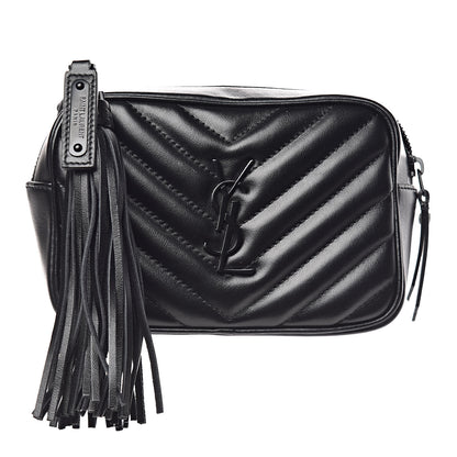 Saint Laurent Calfskin Matelasse Monogram Lou Belt Bag Black 1 of 8