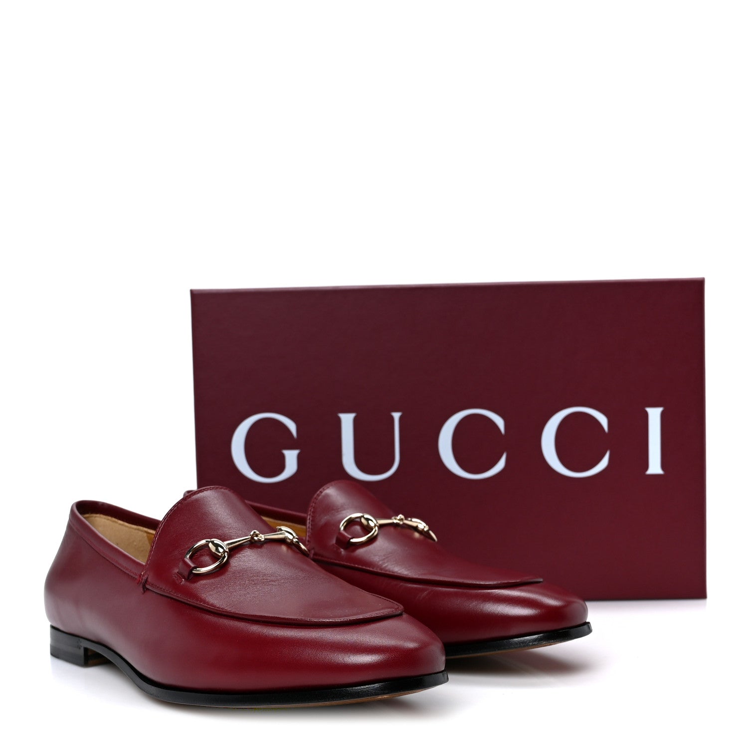 Gucci Betis Glamour Calfskin Womens Jordaan Loafers 39.5 Rosso Ancora 10 of 10