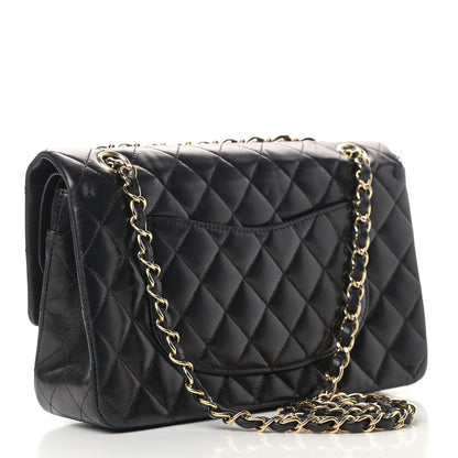 Chanel Lambskin Quilted Medium Double Flap Black 2 of 14