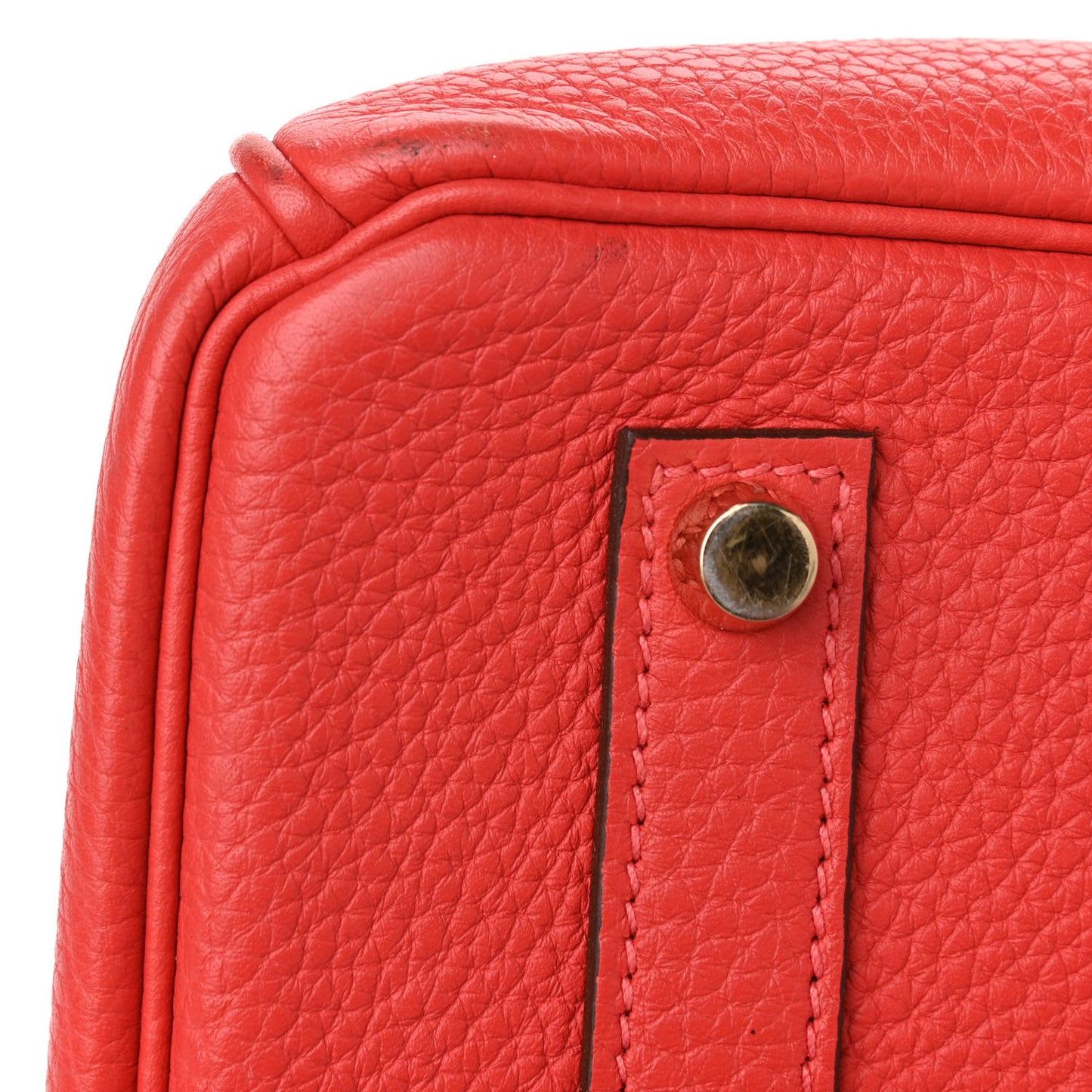 Togo Birkin 35 Rouge Pivoine