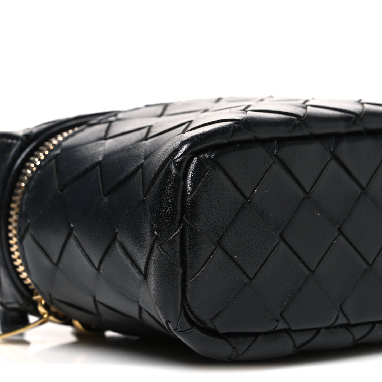 Calfskin Intrecciato Bang Bang Vanity Case Black