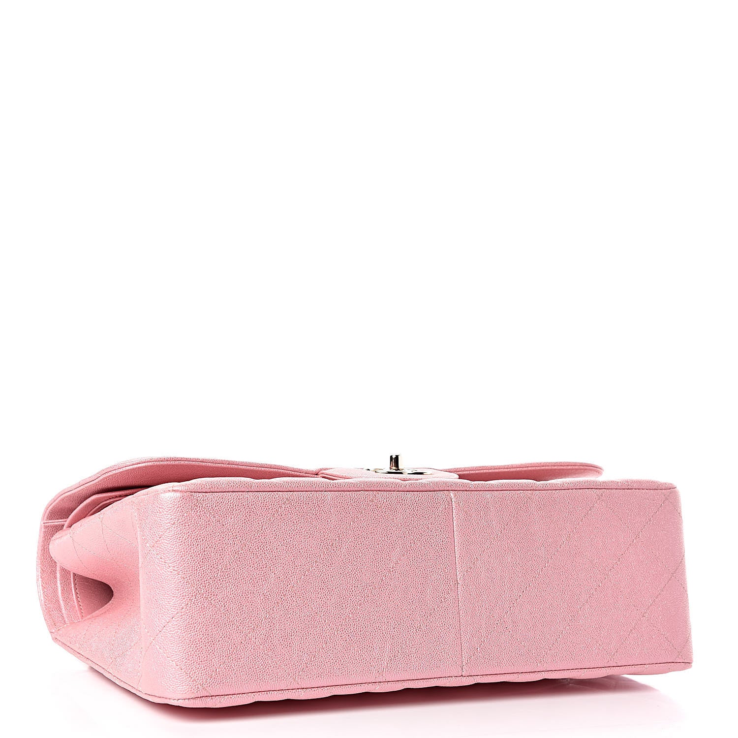 Chanel Iridescent Caviar Quilted Jumbo Double Flap Rose Pink 4 of 11