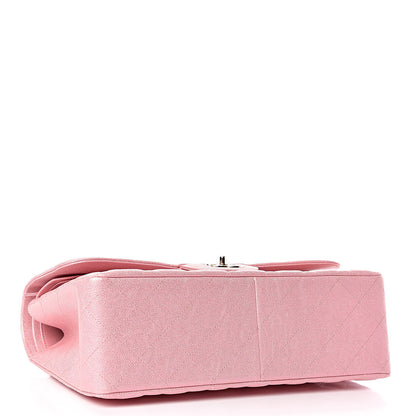 Chanel Iridescent Caviar Quilted Jumbo Double Flap Rose Pink 4 of 11