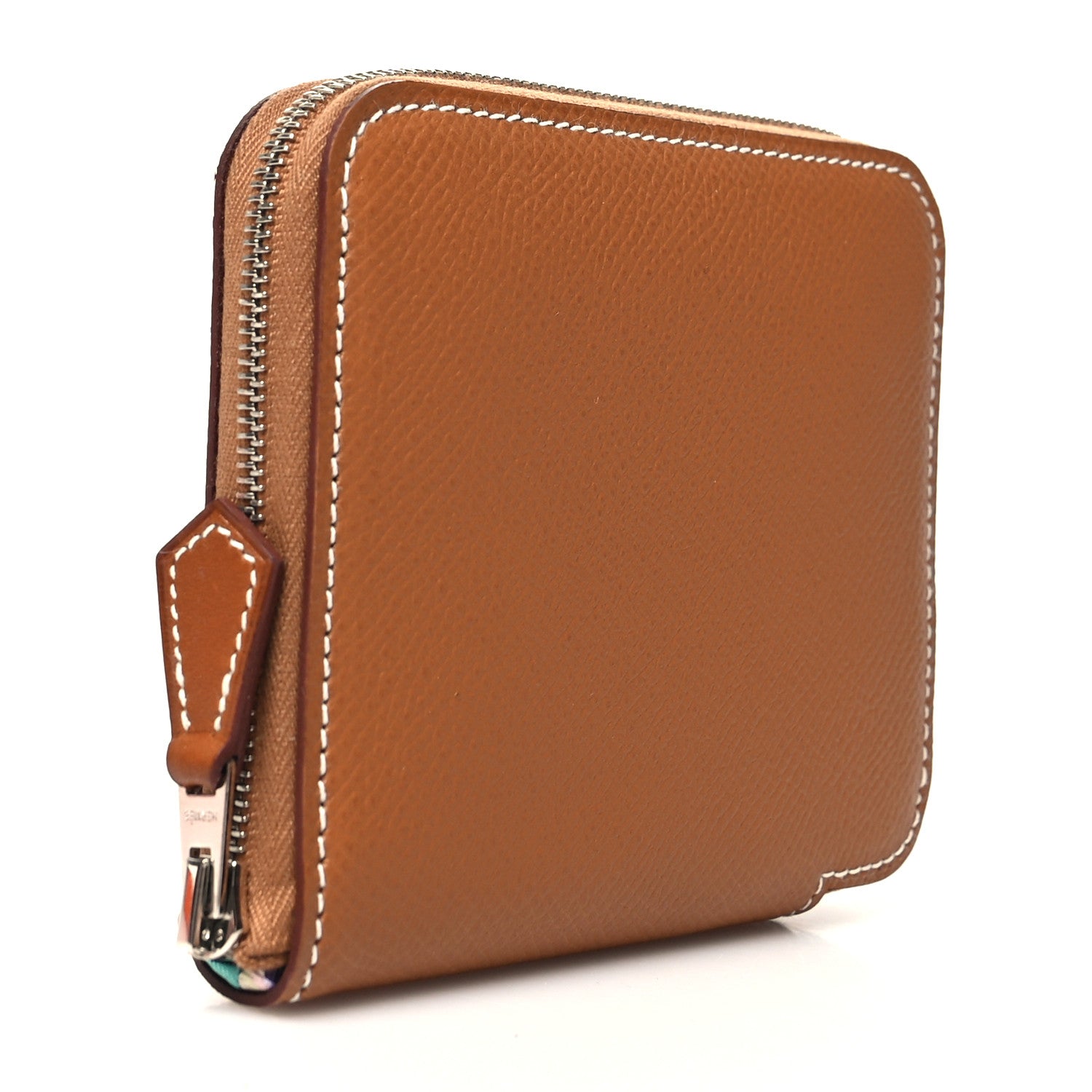 Hermes Epsom Silk'in Compact Wallet Gold 3 of 8