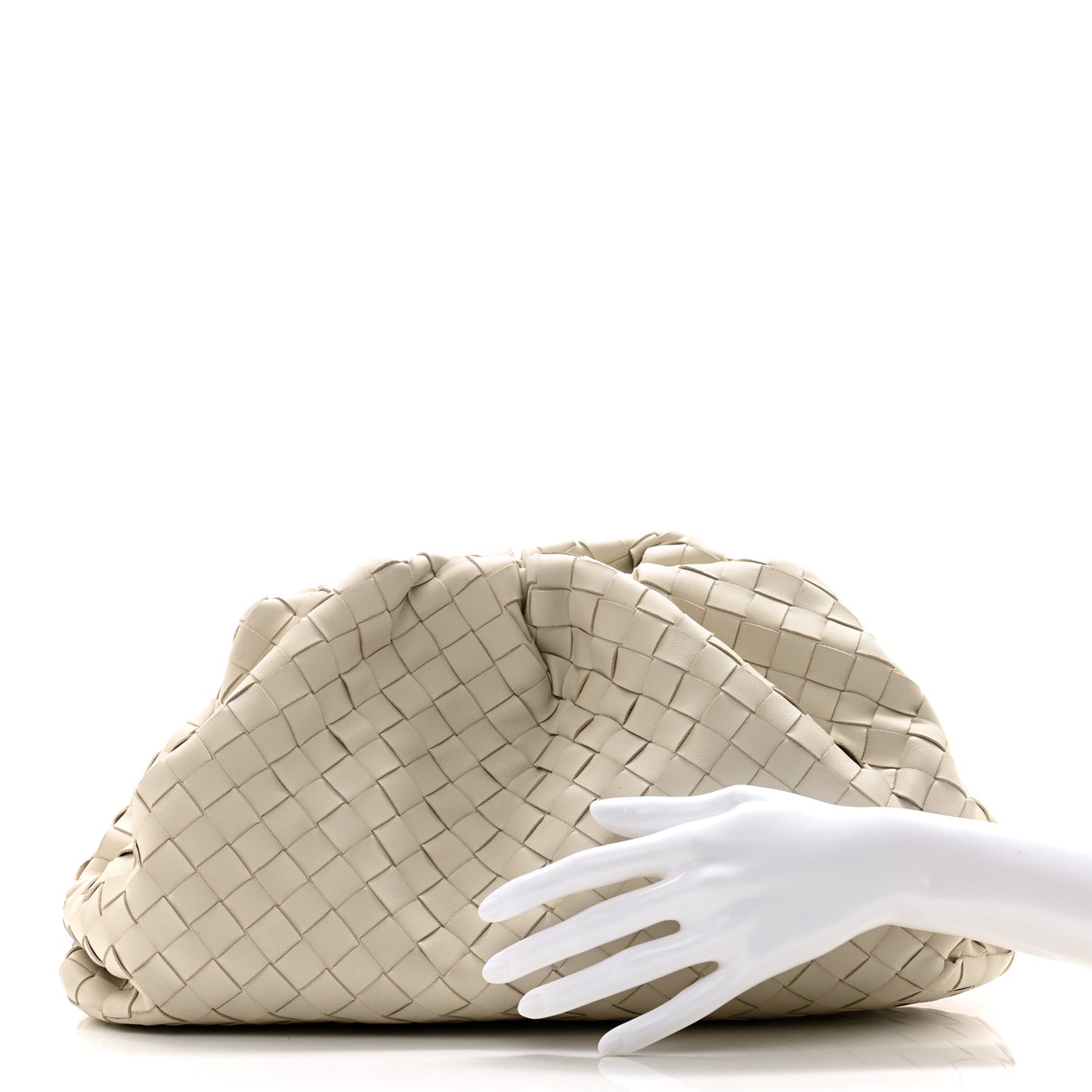 Nappa Maxi Intrecciato The Pouch Oversized Clutch Plaster