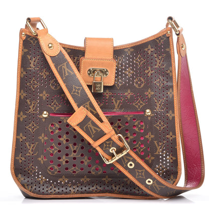 Louis Vuitton Monogram Perforated Musette Fuchsia 1 of 15