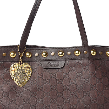 Gucci Guccissima Large Babouska Vertical Shopping Tote Dark Brown 11 of 11