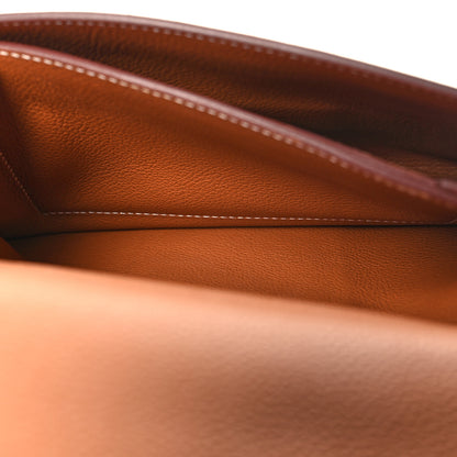 Hermes Evergrain Evercolor H Passant Clutch Gold 6 of 12