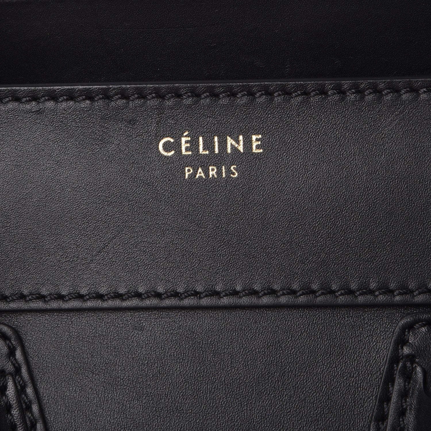 Celine Smooth Calfskin Mini Luggage Black 6 of 12