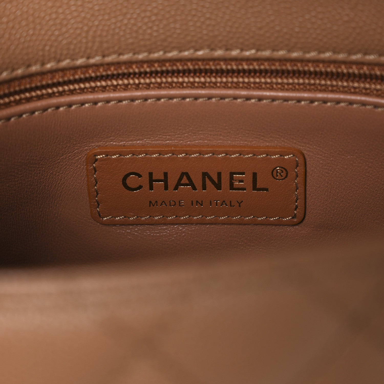 Chanel Caviar Quilted Mini Coco Handle Flap Beige 6 of 10